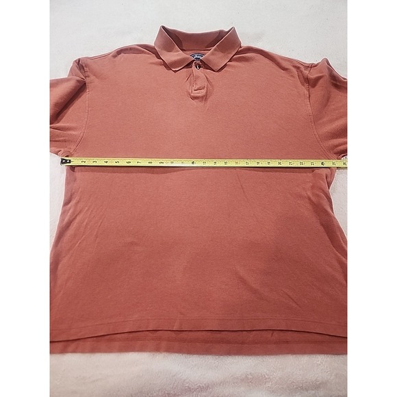 Men's Callaway 1/4‎ Button Collar Pullo Er Golf Sport Polo Long Sleeve Xl Orange - Picture 5 of 8